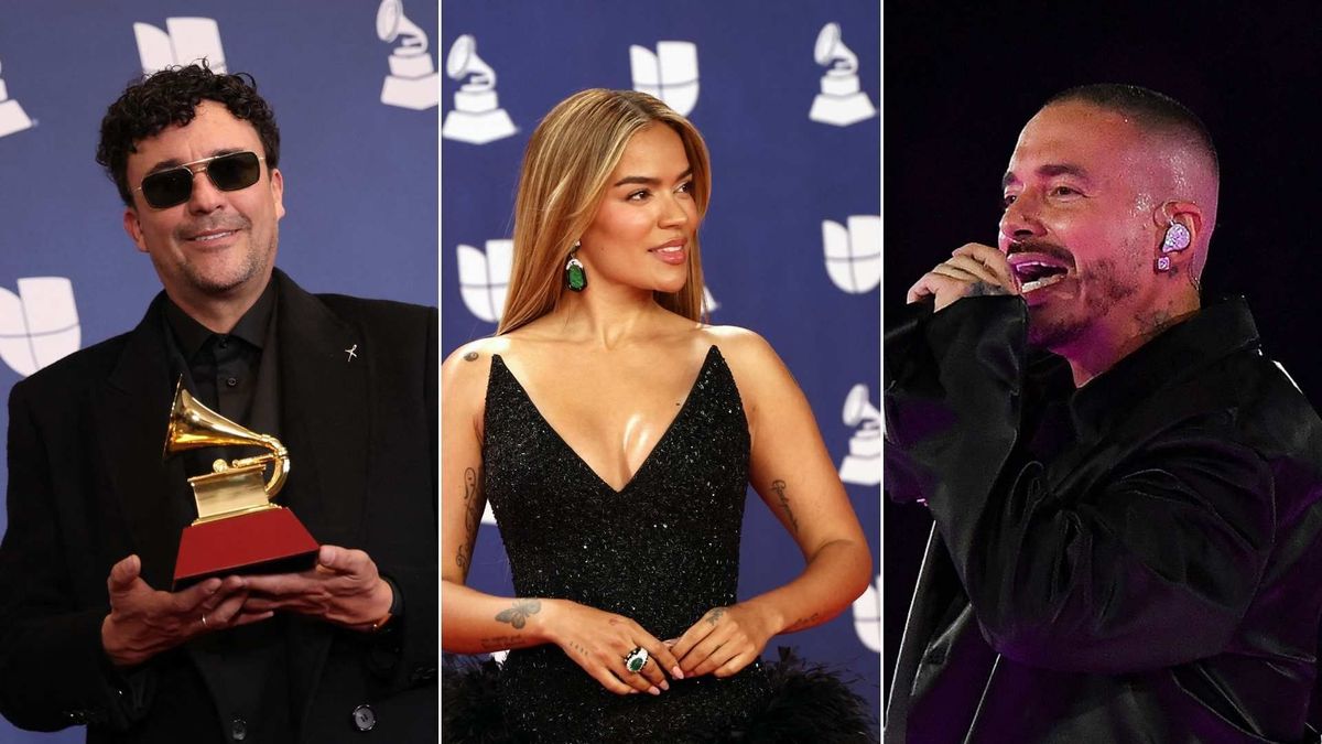Artistas colombianos nominados a los Premios Grammy 2026 durante la ceremonia realizada en Los Ángeles.