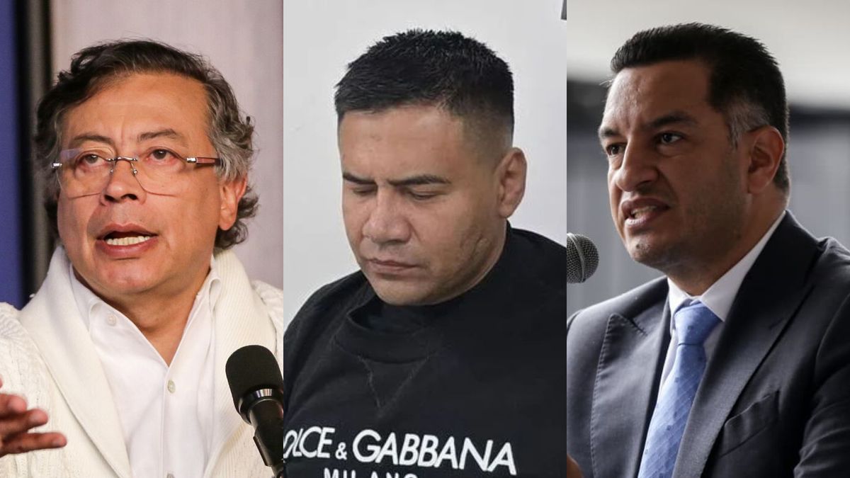 Gustavo Petro, Pipe Tuluá y Andrés Idárraga.