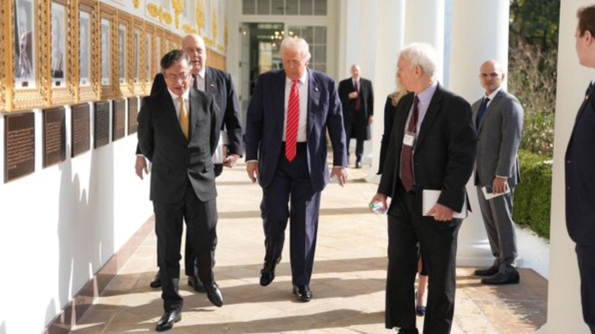 Los presidentes mantuvieron una conversación cordial.