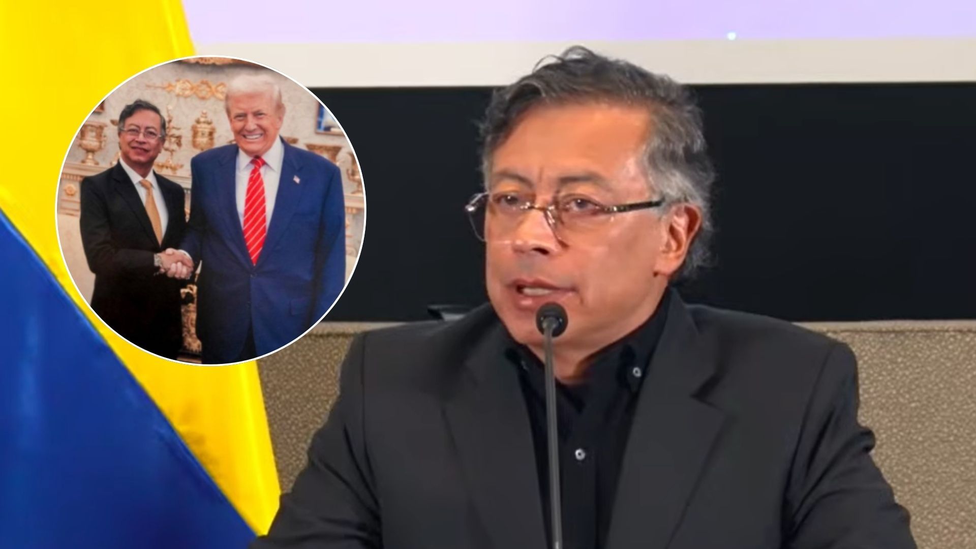 Presidente Gustavo Petro habla sobre la reunión con Donald Trump en la Casa Blanca