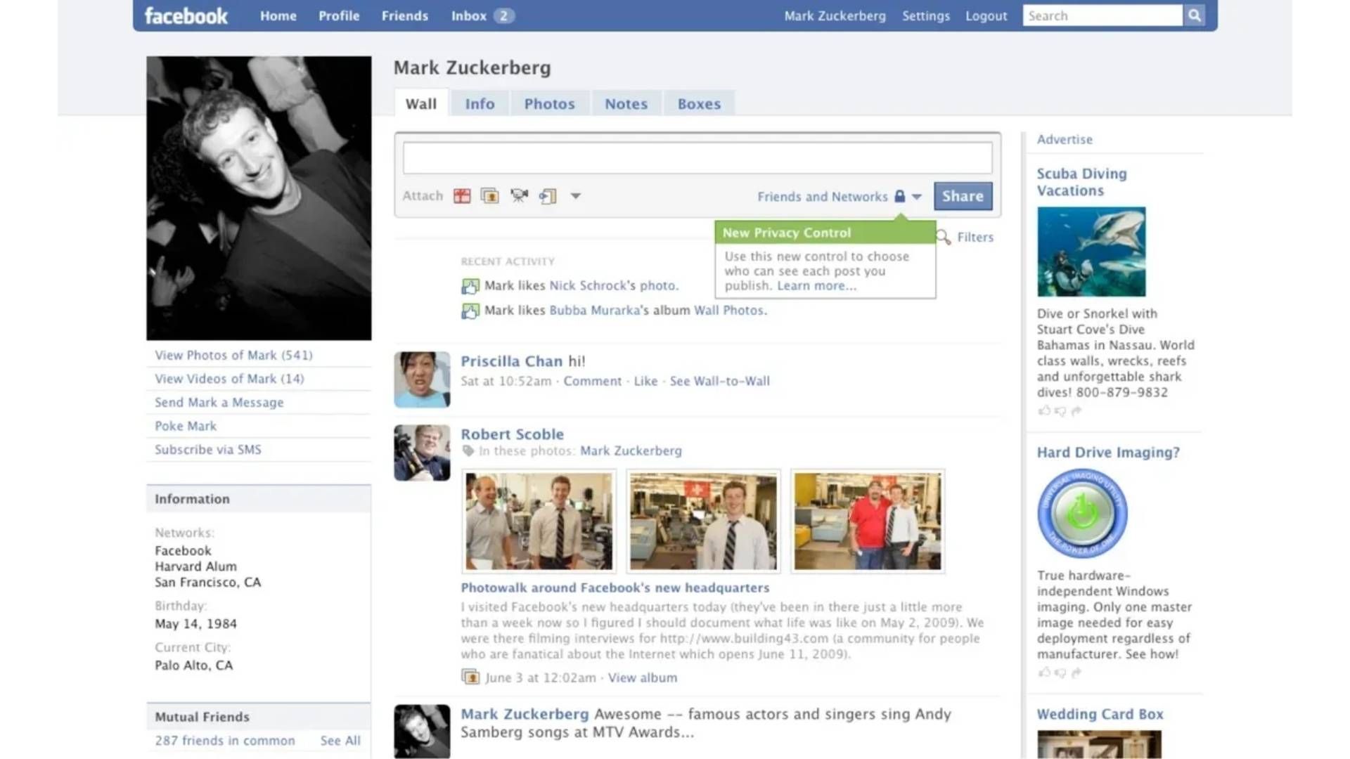 2010: El timeline unificó publicaciones personales y corporativas en una misma cronología.