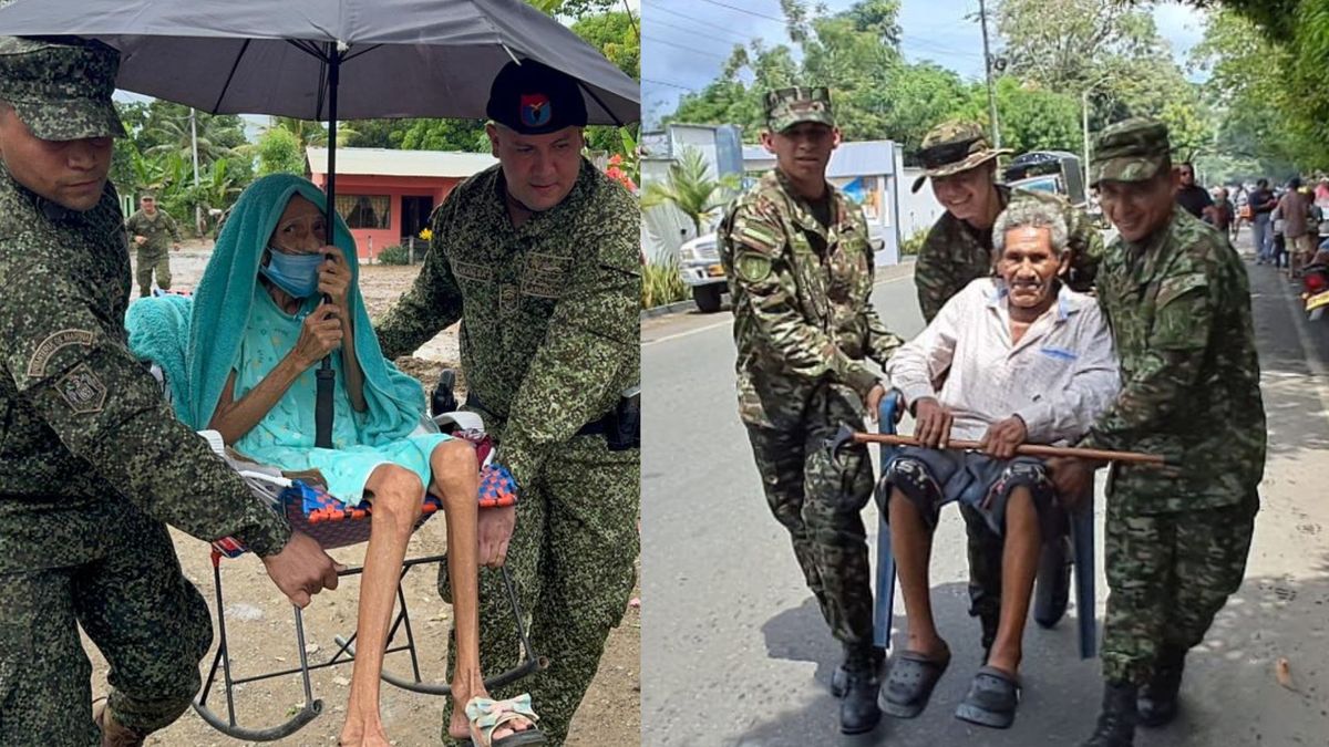 Armada y Ejército atienden a los damnificados por lluvias en Córdoba