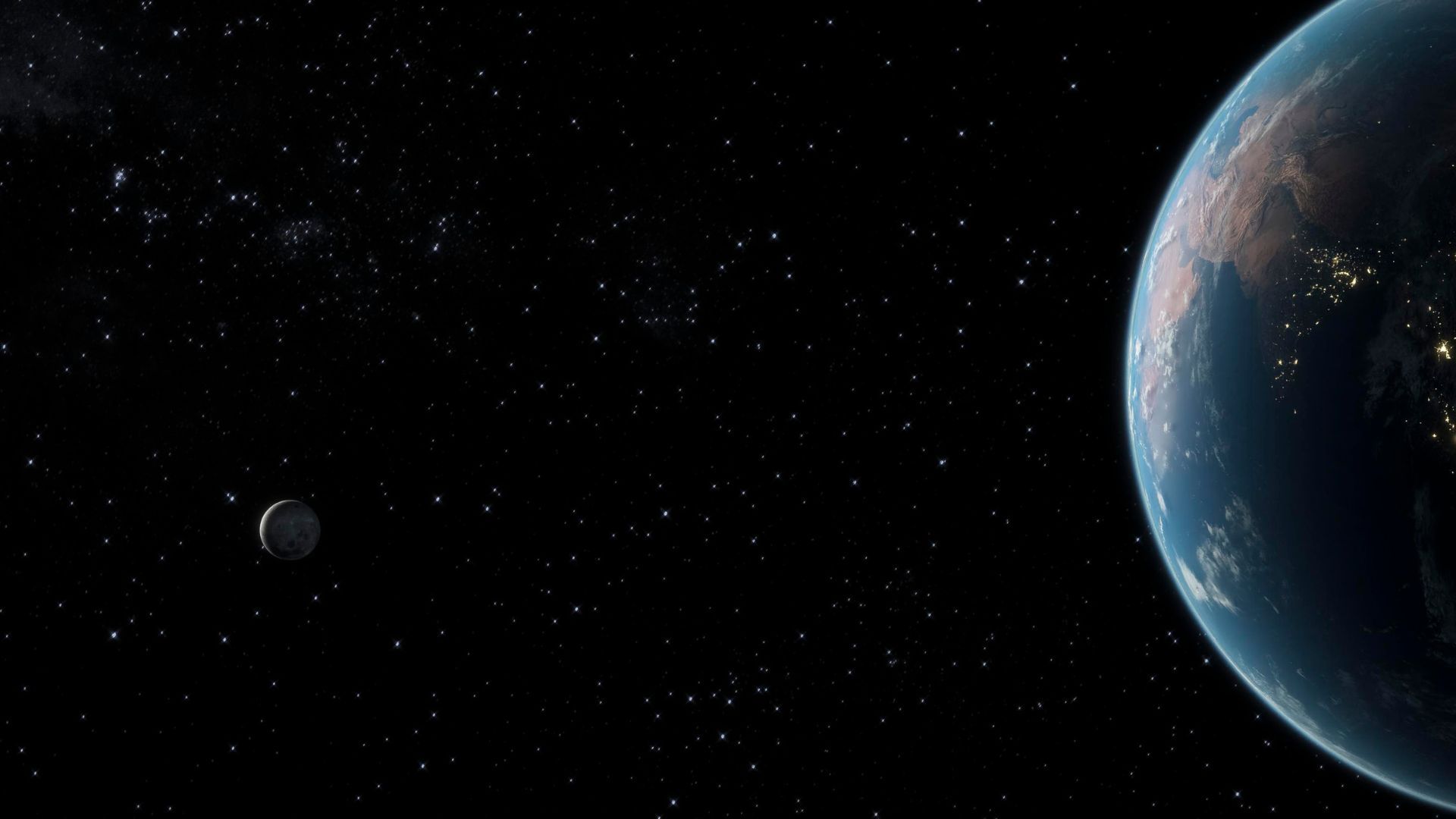 Aunque parece corta, la distancia de la Tierra a la Luna parece infinita.