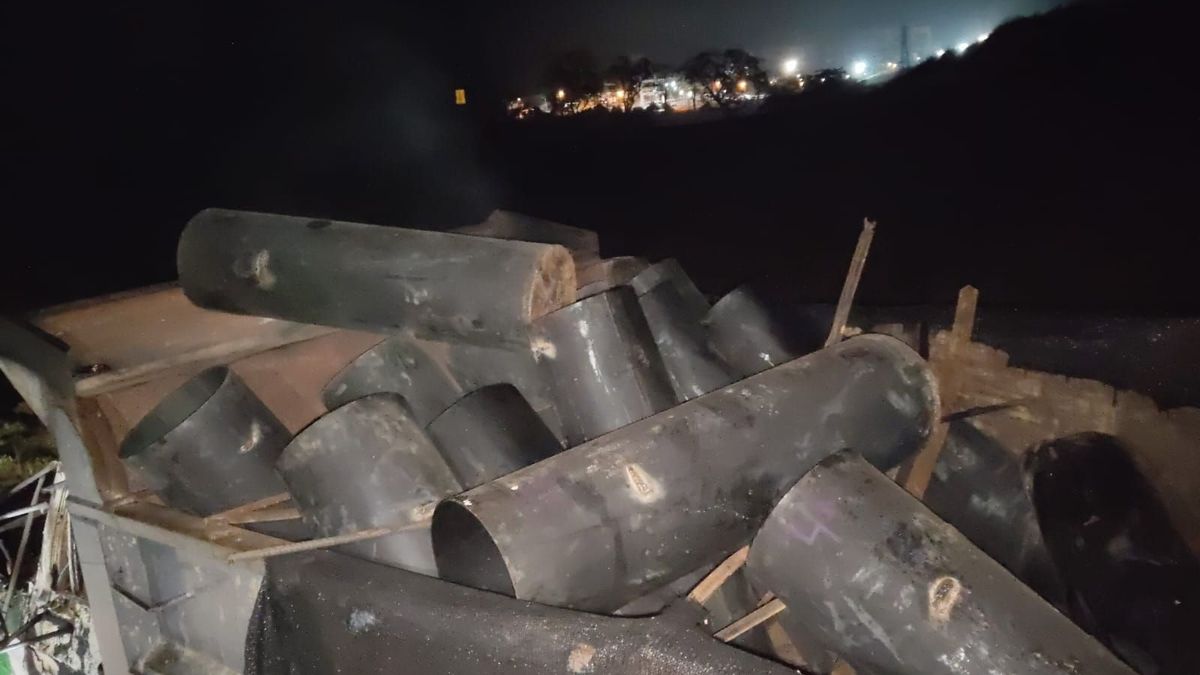 Camión improvisado como rampas de lanzamiento de explosivos en el Catatumbo