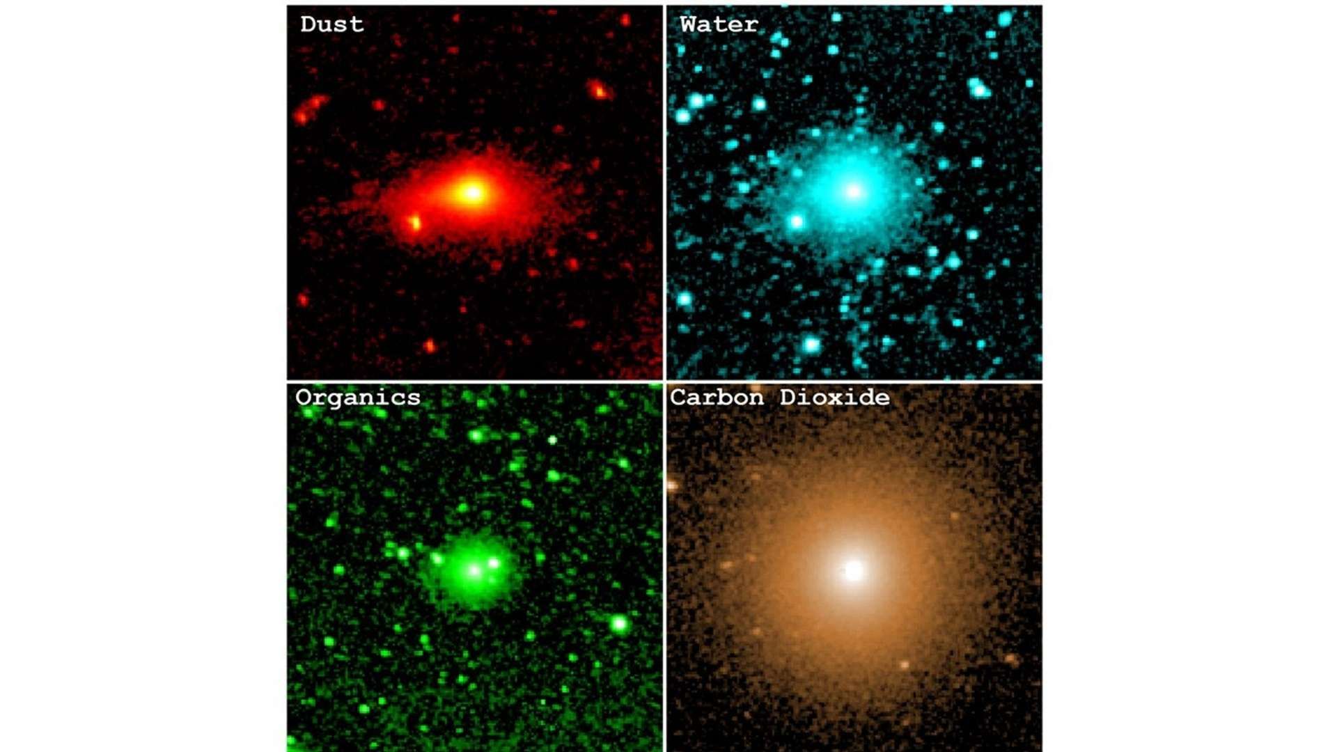Las observaciones de SPHEREx captaron luz infrarroja del polvo, agua y compuestos en la coma de 3I/ATLAS en diciembre de 2025.