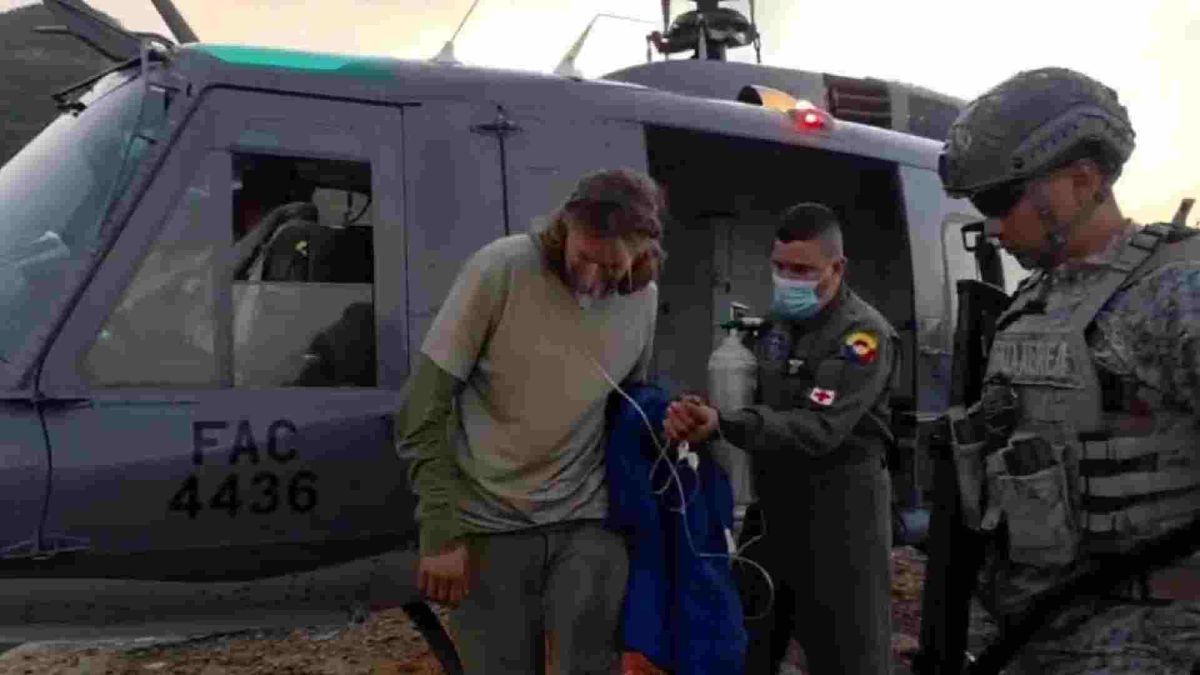 Rescatan a extranjero norteamericano atrapado en la Sierra Nevada de Santa Marta.