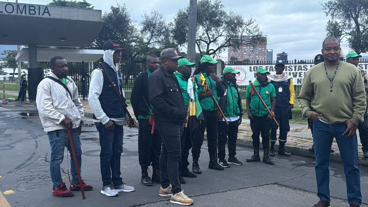 Comunidades afro e indígenas asentados en la Universidad Nacional de Bogotá.