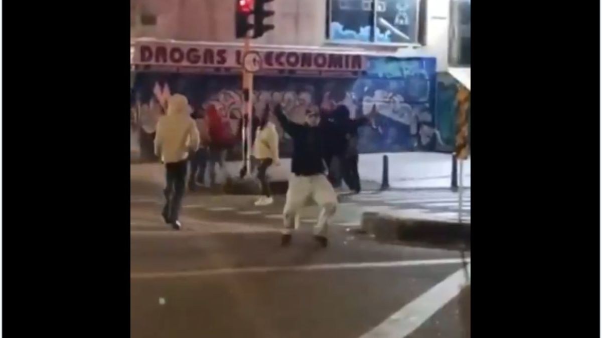 Riña con cuchillos y machetes en Chapinero.