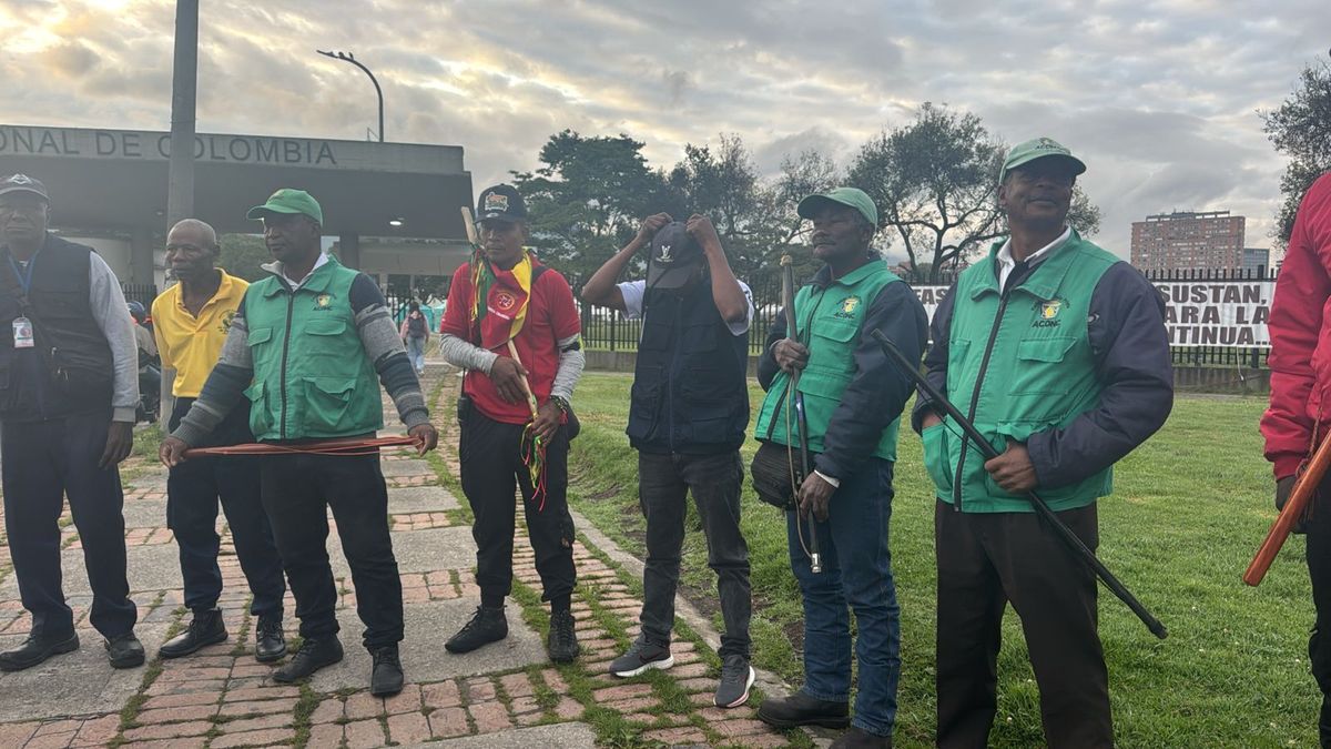Comunidades afro e indígenas asentadas en la Universidad Nacional de Bogotá.
