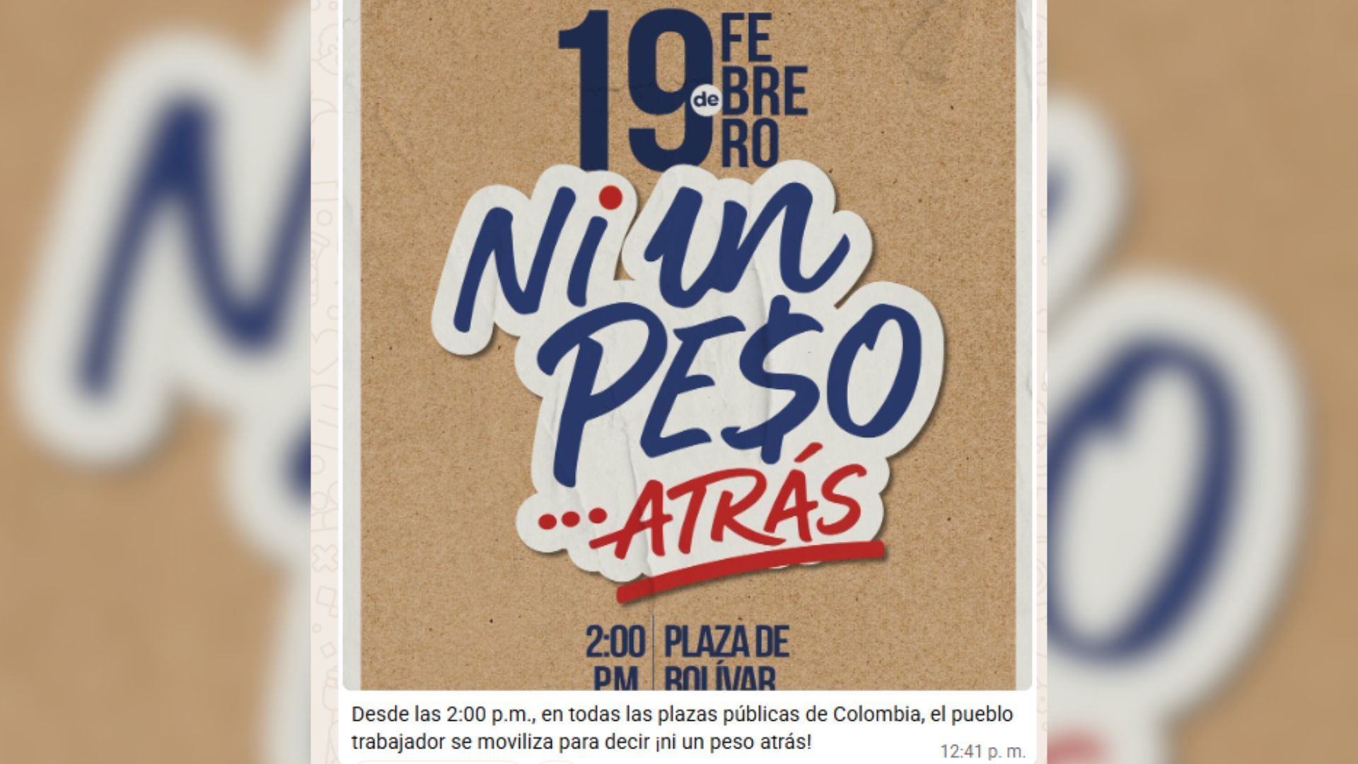 El mandatario recordó la manifestación que convocó.