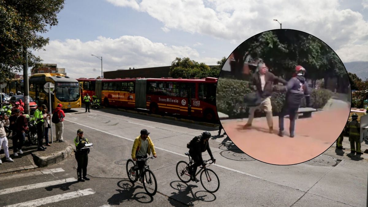 Varias personas se acercaron rápidamente para evitar que la agresión continuara. “Señor, es un adulto mayor”.