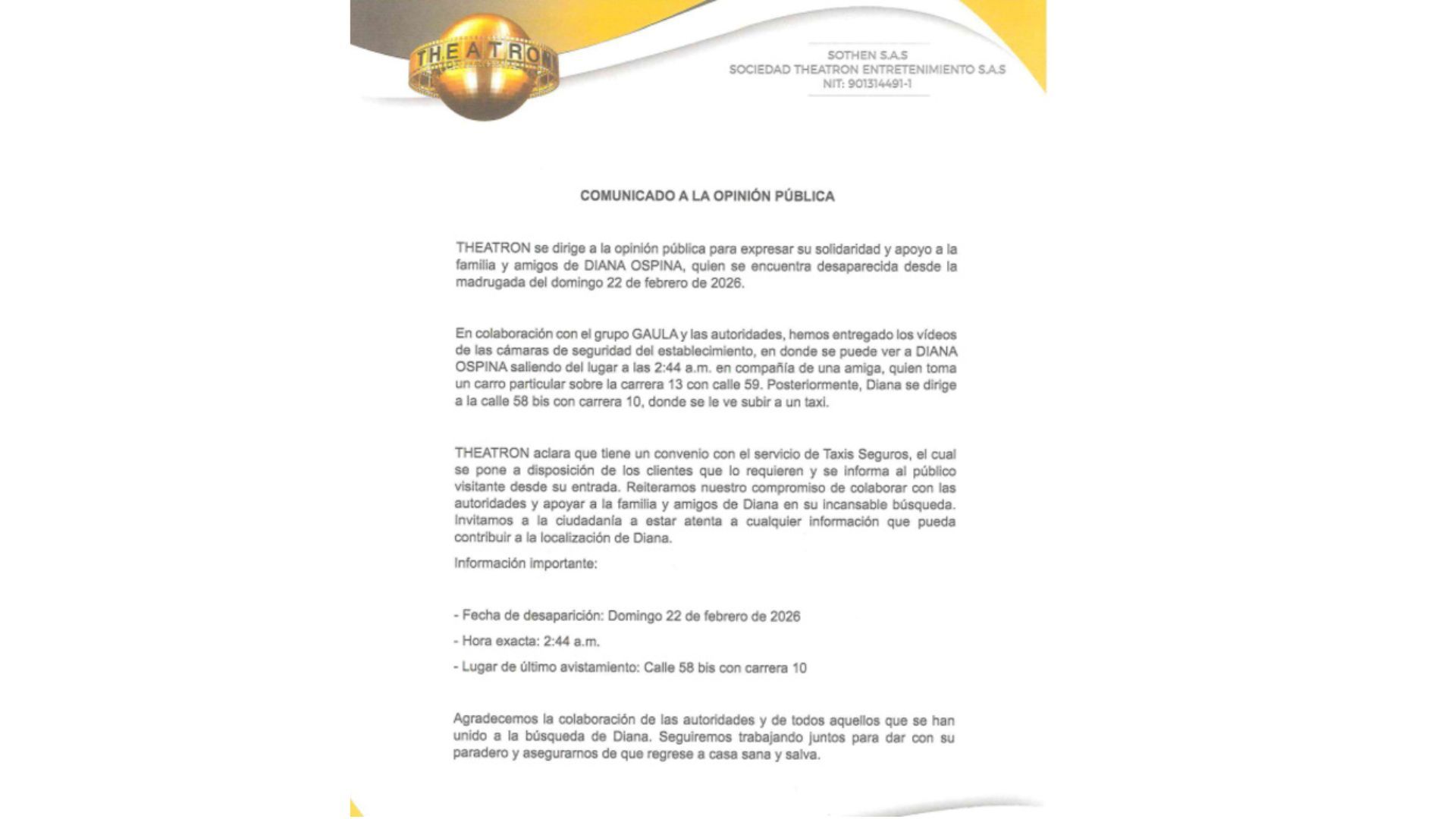 El club se pronunció sobre el caso.