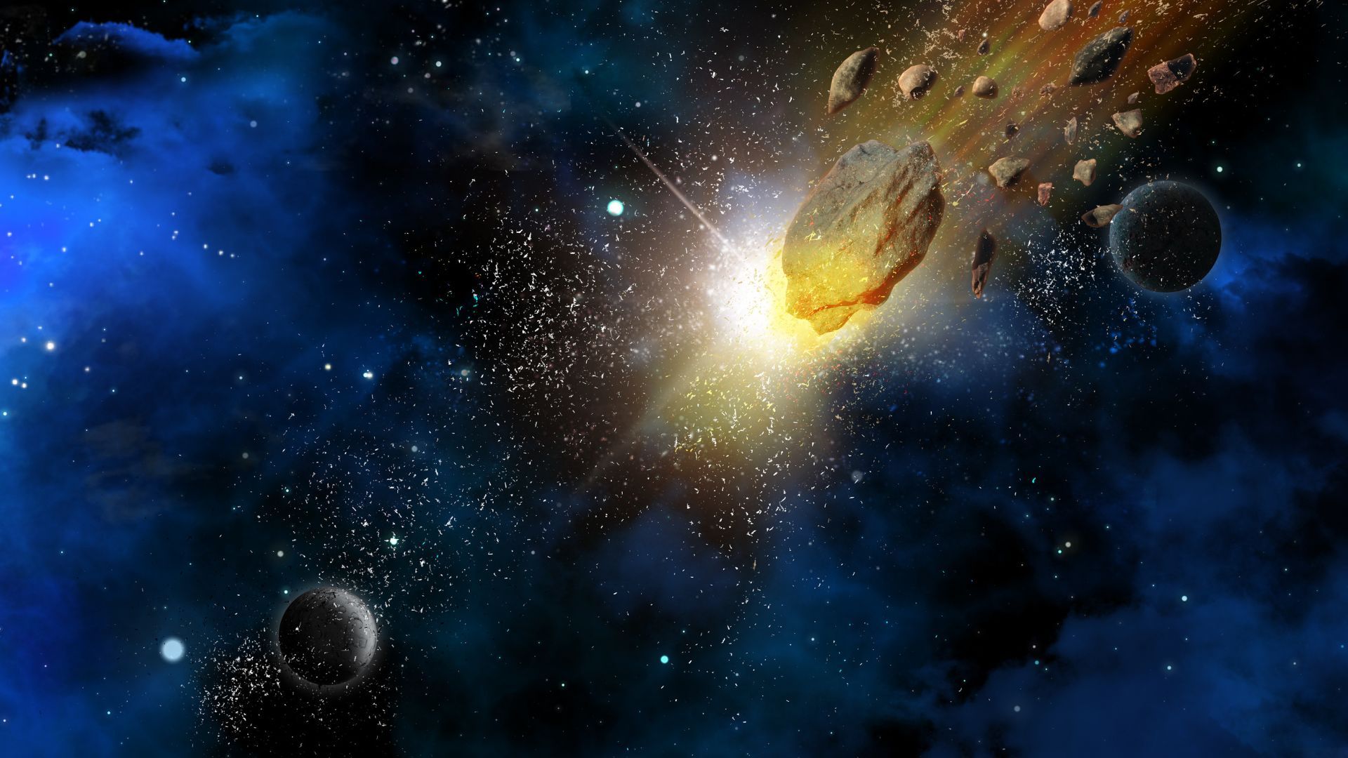 El cuerpo celeste sería producto de una explosión en un punto distante del universo.