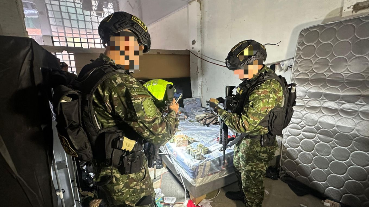 Depósito de explosivos del ELN en Bogotá.