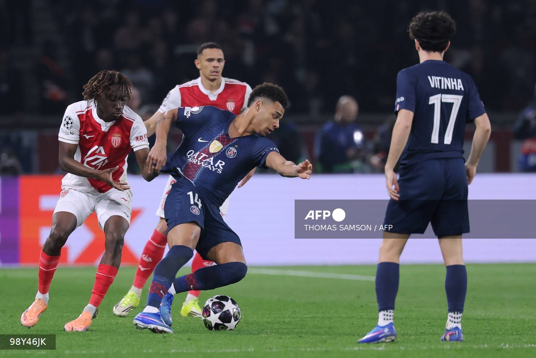 El PSG y el Mónaco se sacaron chispas en sus partidos.