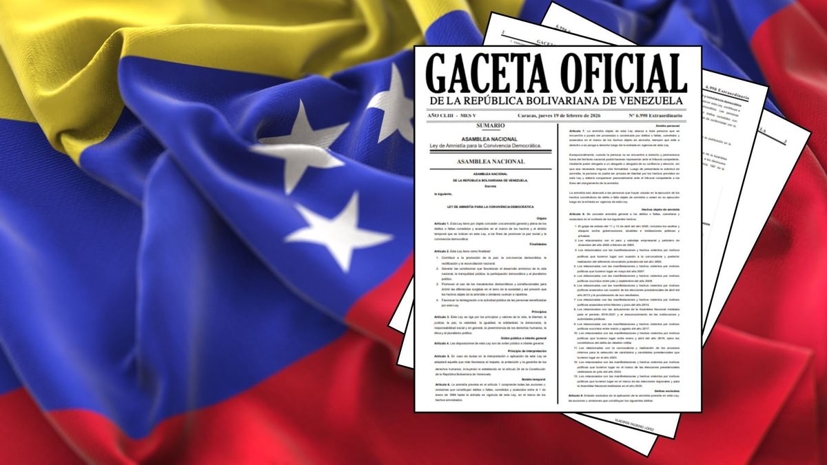 La ley permitirá la libertad para presos políticos entre 1999 y 2026.