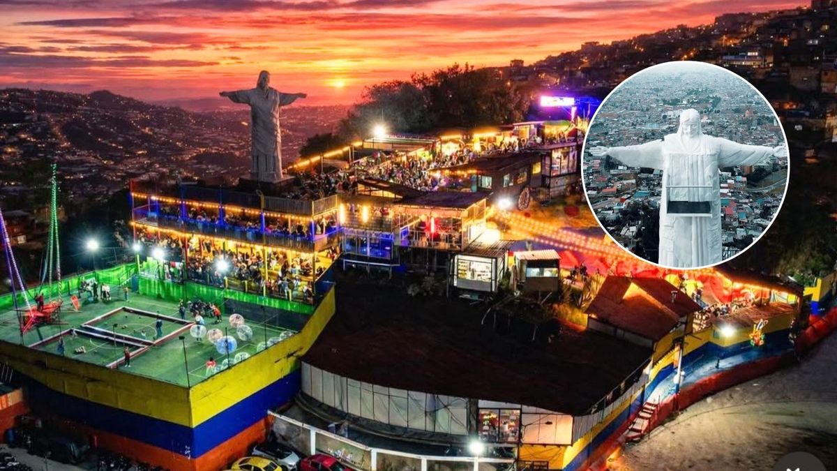 La nueva atracción es, como se mencionó anteriormente, una figura del Cristo Redentor que tiene un balcón a la altura del pecho.