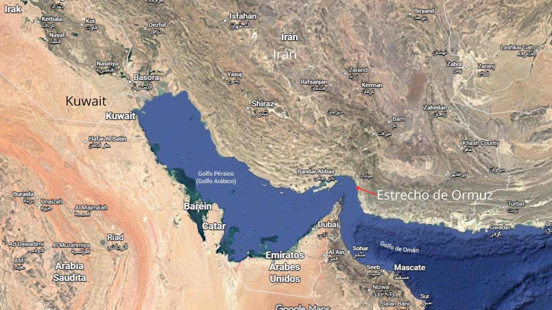El esácio marítimo puede ser custodiado militarmente por Irán.