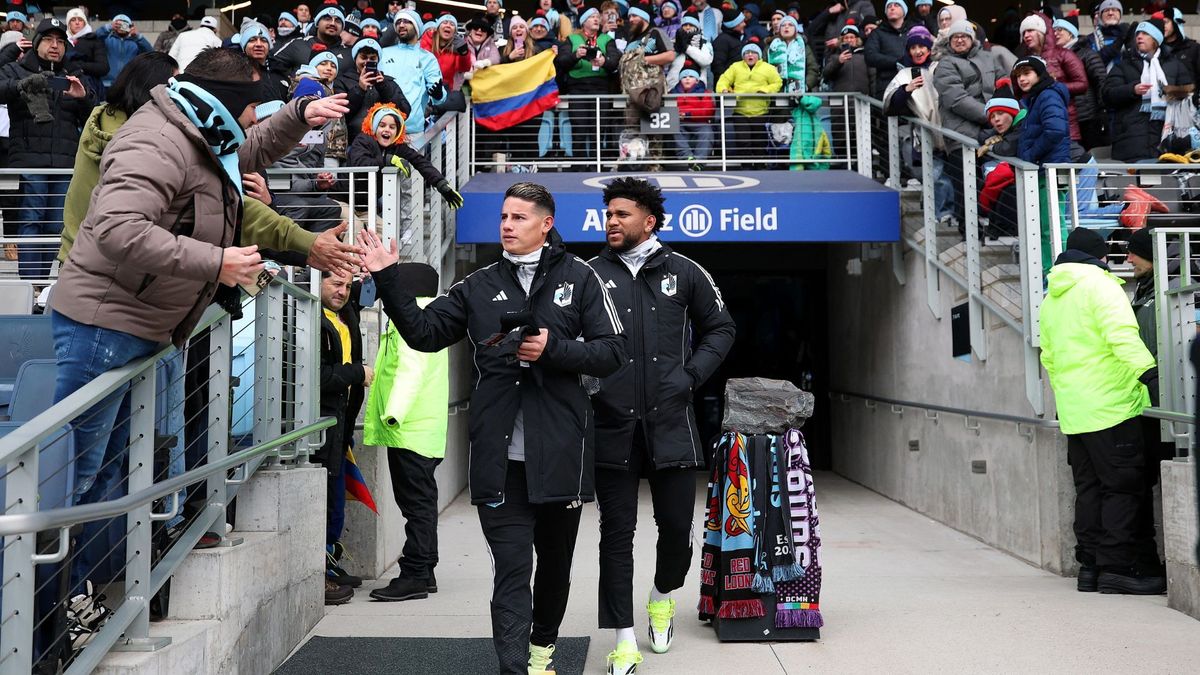 James Rodríguez fue suplente en el segundo partido del Minnesota en la MLS