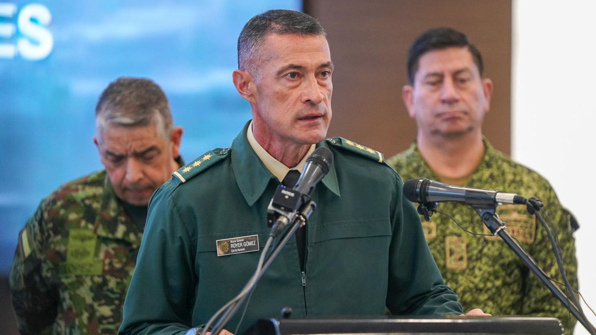Mayor general Royer Gómez Herrera, comandante del Ejército Nacional.