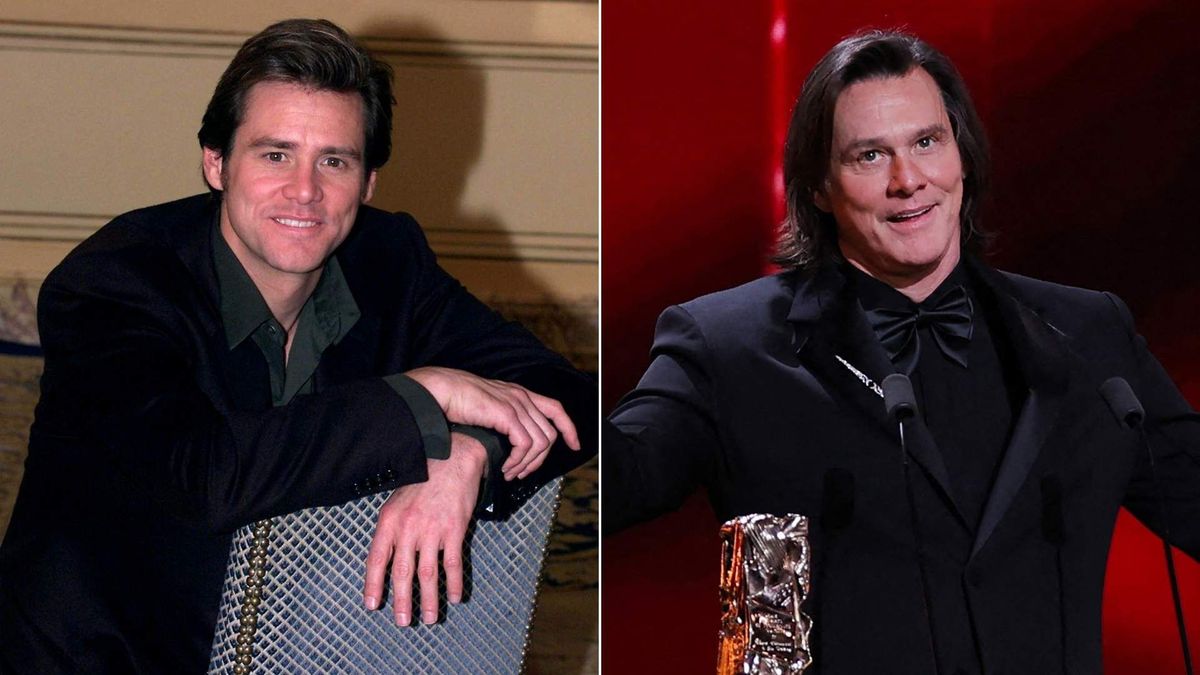 Jim Carrey en París, donde recibió el César Honorario y desató la polémica del clon.