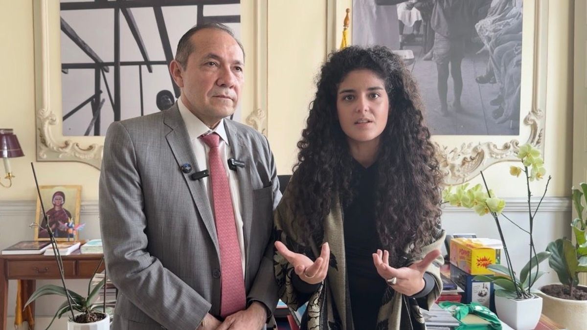 Yannai Kadamani, ministra de Cultura y Antonio Sanguino, ministro de Trabajo
