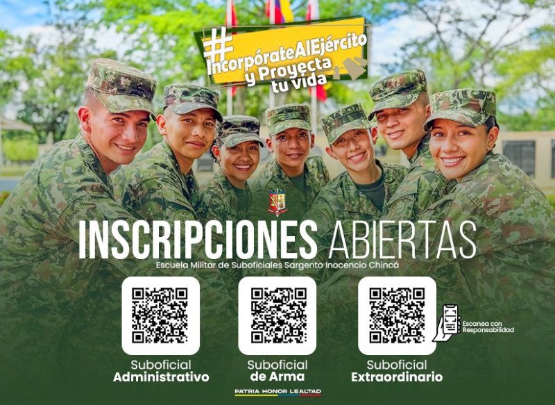El ejército habilitó una convocatoria.