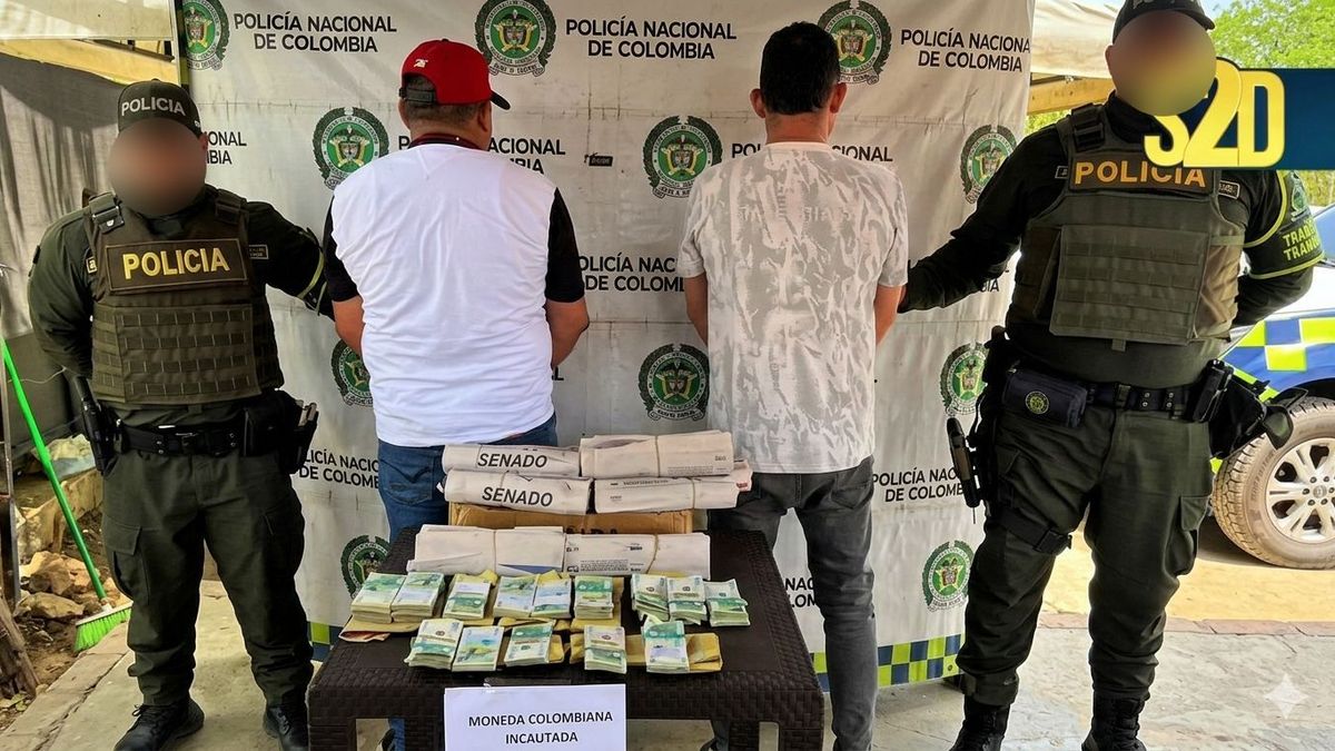 Dinero incautado en La Guajira.