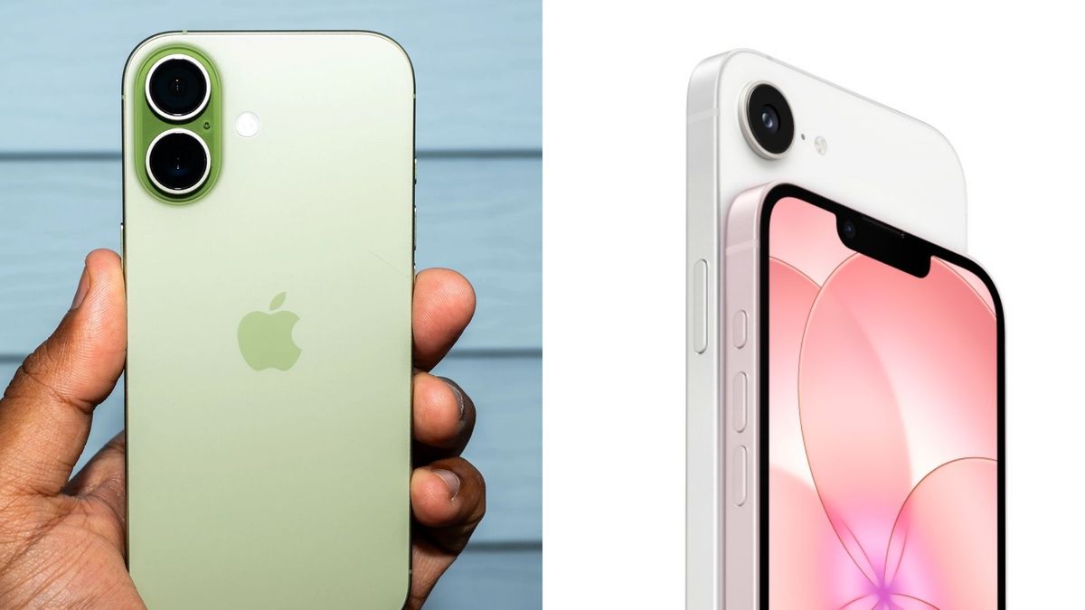 Comparación entre iPhone 17e y iPhone 17, dos modelos recientes de Apple con cambios en pantalla, cámaras y batería.