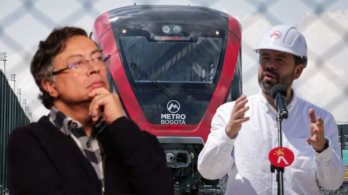 Presidente Gustavo Petro y alcalde Carlos Fernando Galán, sobre el metro de Bogotá.