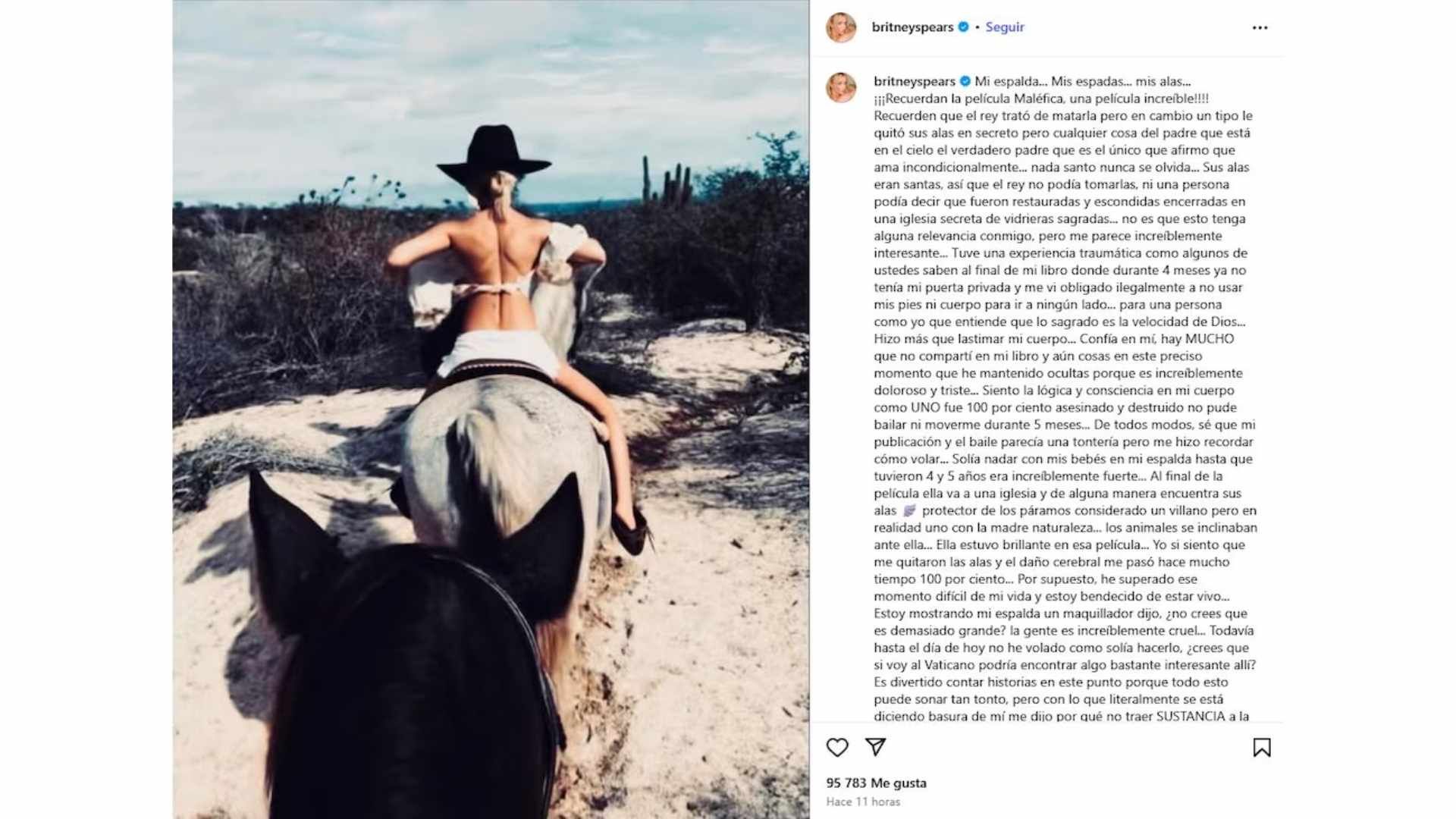 La cantante denunció restricciones personales durante el periodo de tutela.