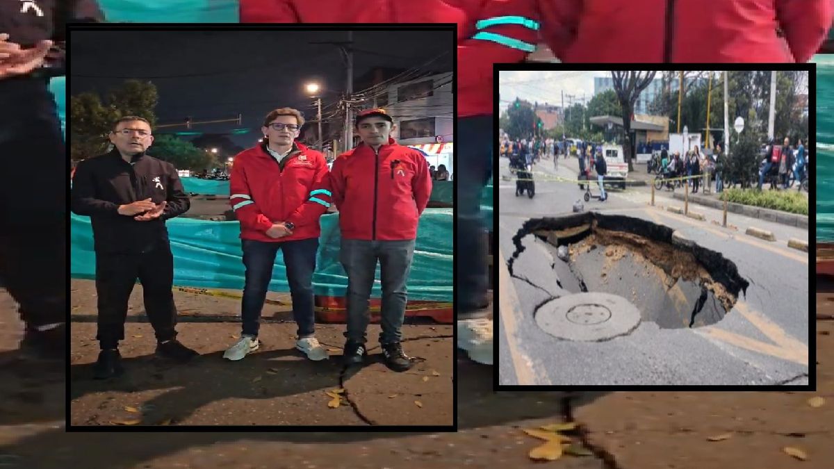 Cierre vial en Suba por socavón.