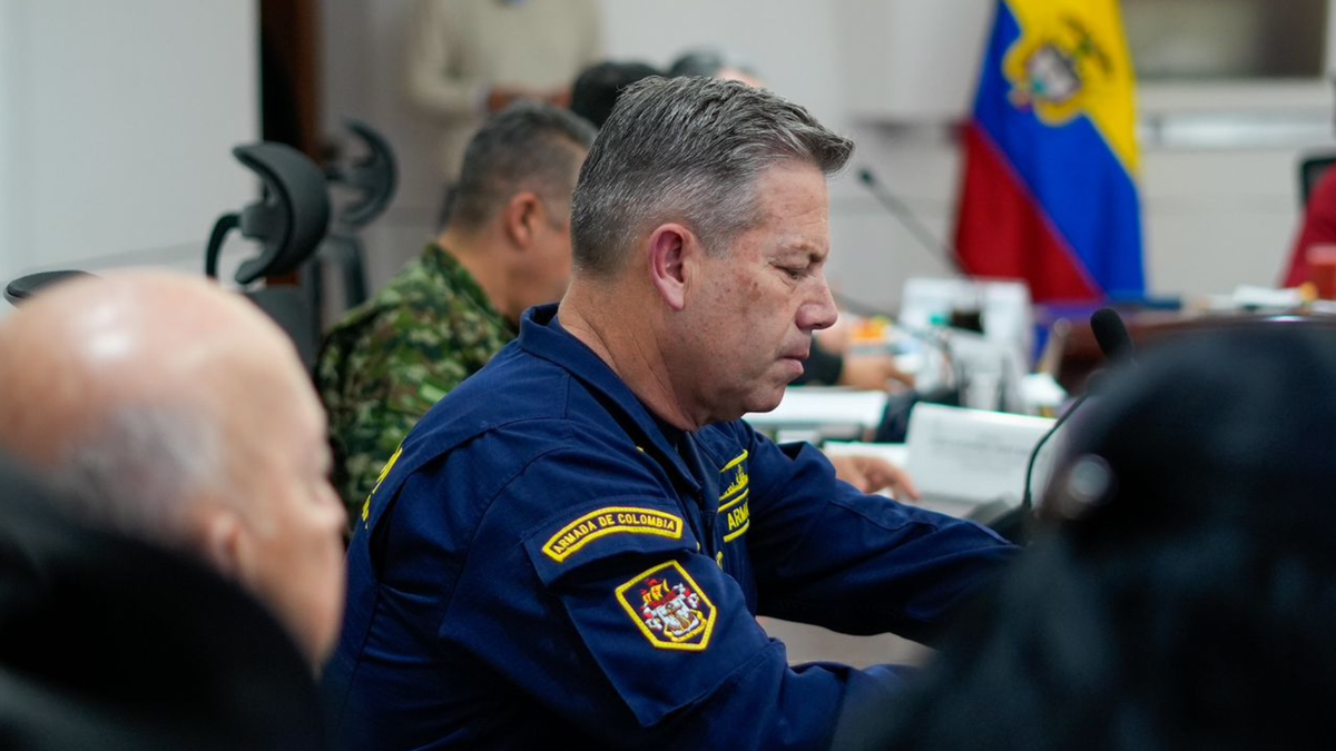 Almirante Juan Ricardo Rozo, comandante de la Armada Nacional.