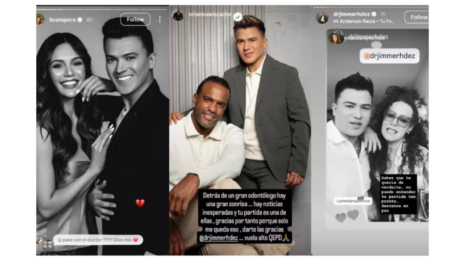 Hernández atendió a artistas, influenciadores y figuras del entretenimiento colombiano.