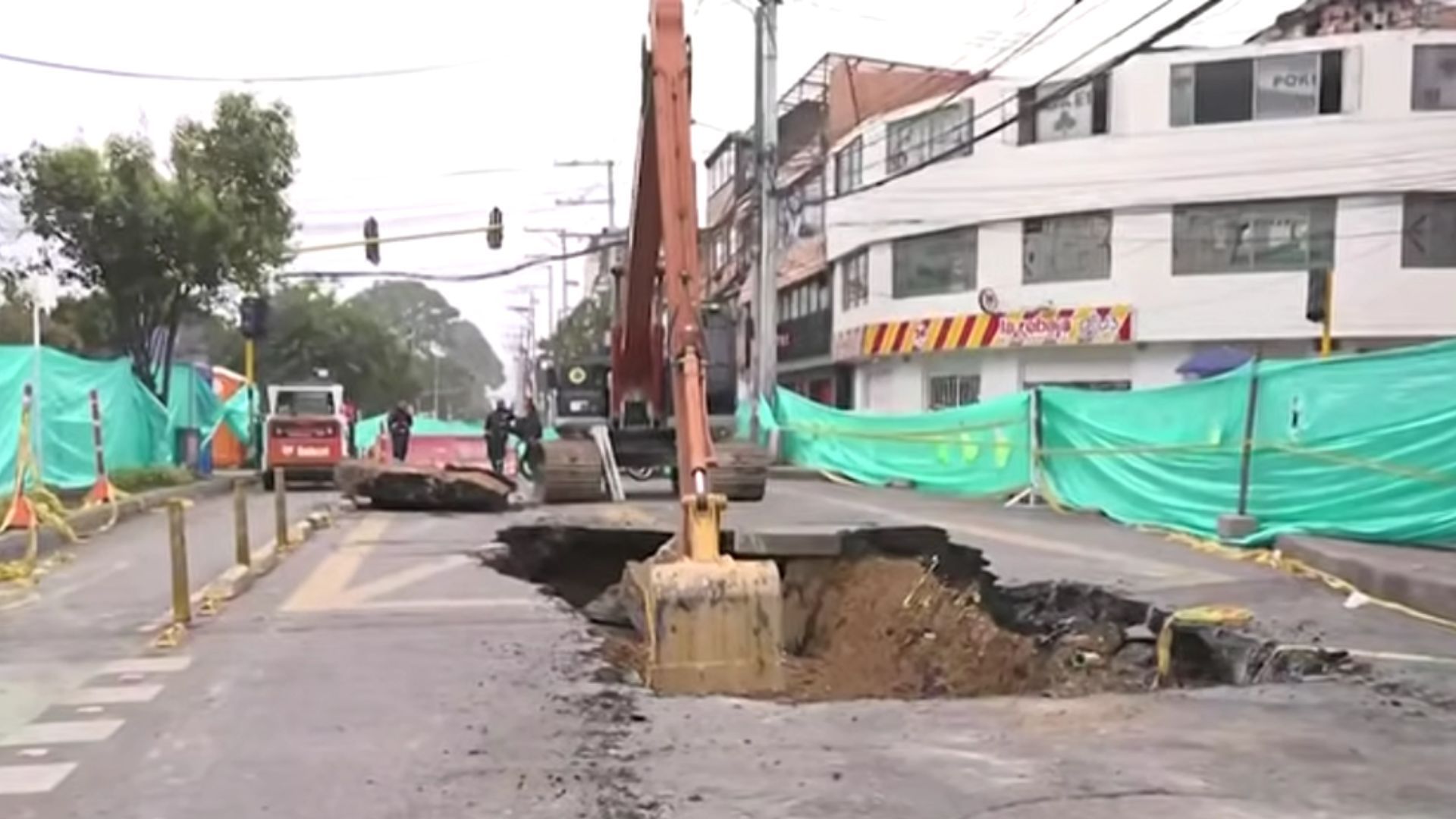 Las autoridades ya trabajan para recuperar la zonza afectada.