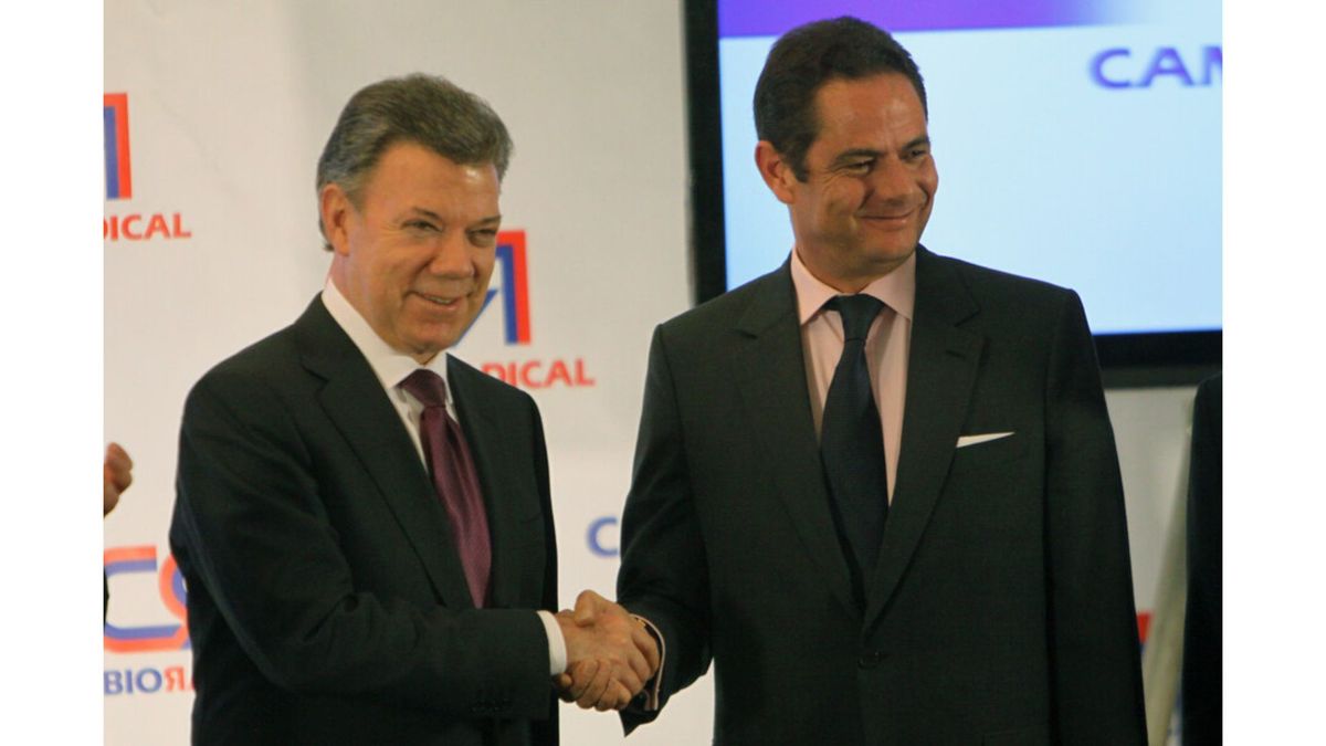 Germán Vargas Lleras y Juan Manuel Santos