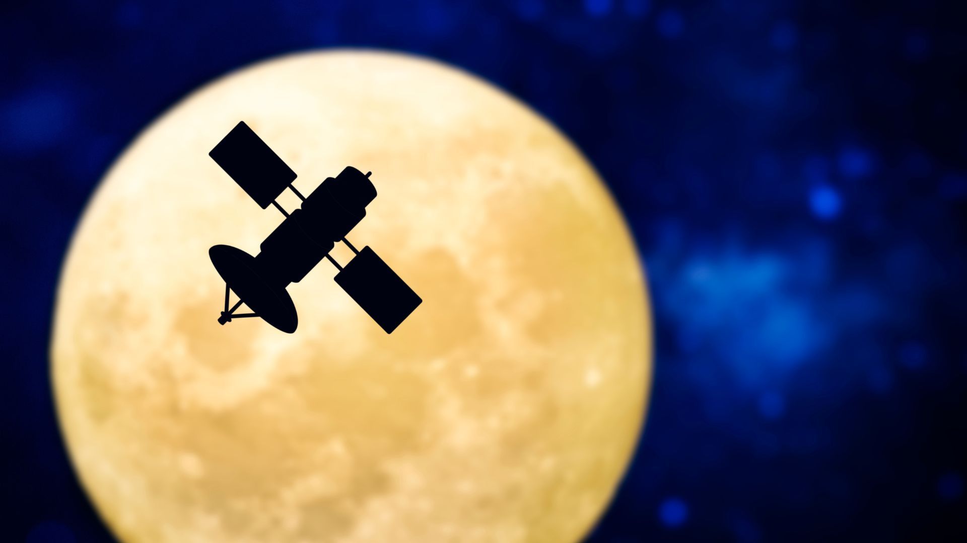 El satélite siguió su curso en el espacio.