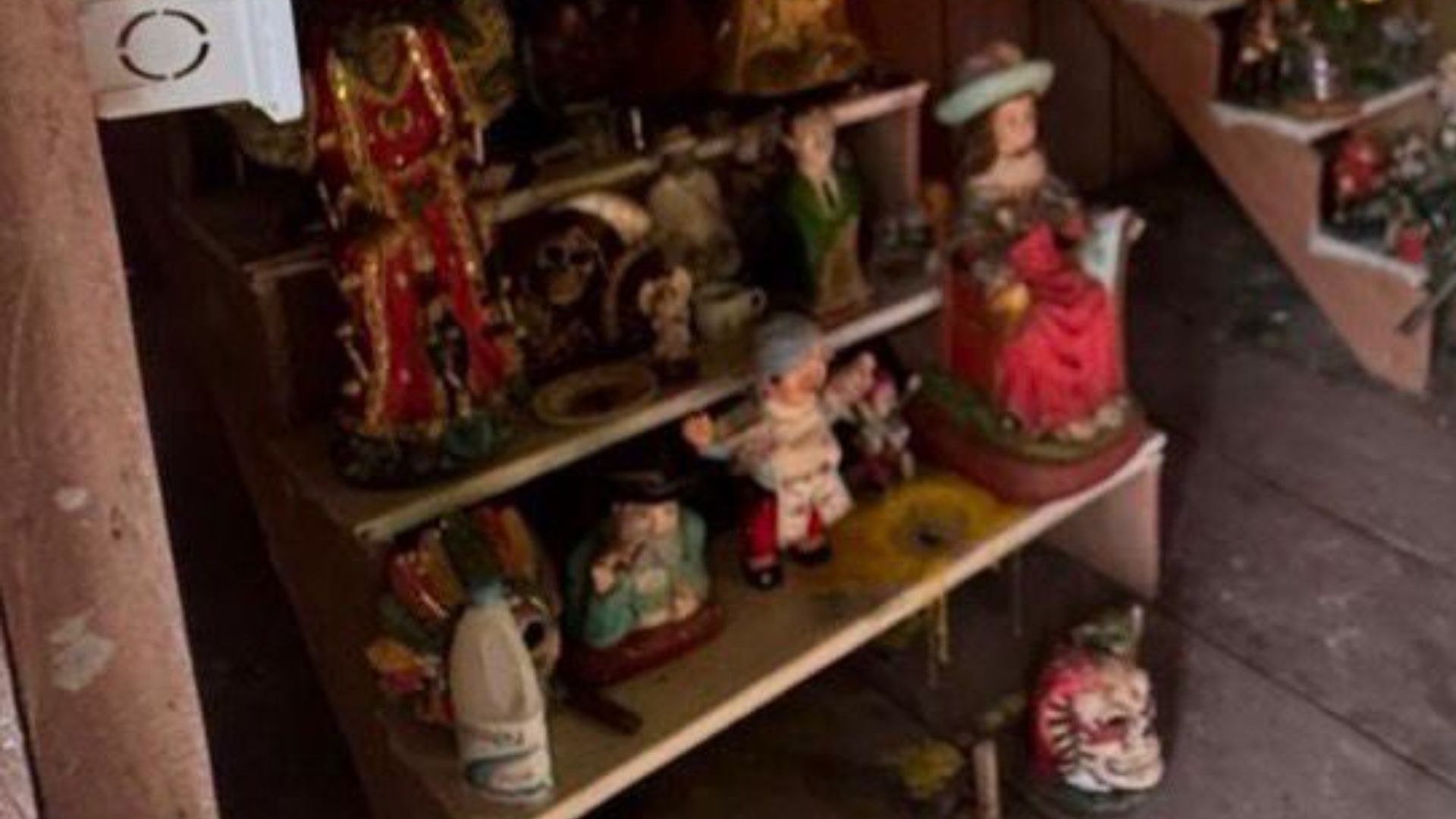 Altar de santería de alias Samuel. 