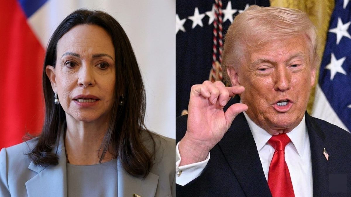María Corina Machado y Donald Trump