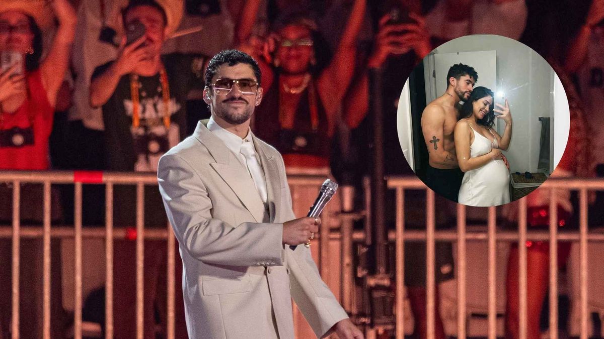 Imagen que muestra a Bad Bunny con una mujer embarazada circula en redes sociales y genera especulaciones entre usuarios.