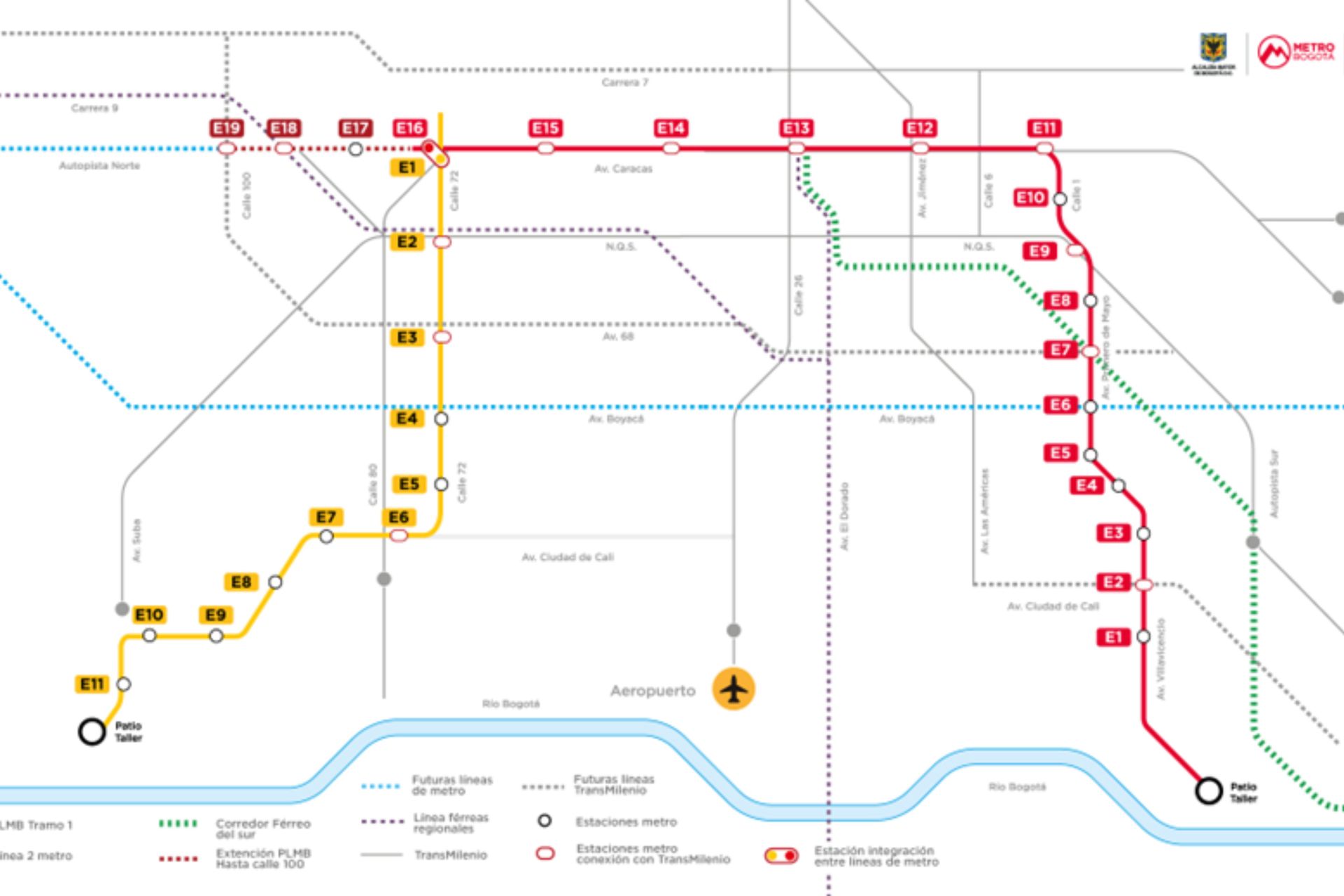 Estaciones de Metro Bogotá 2