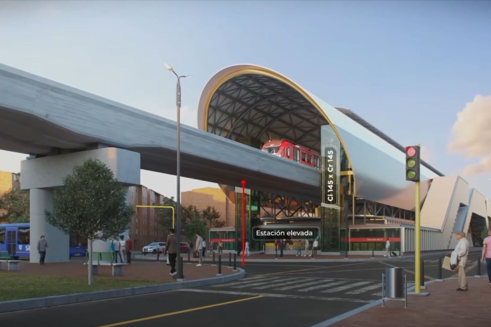 Estación elevada de Metro 2