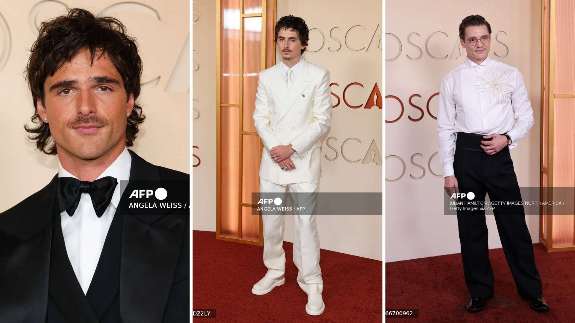 Timothée Chalamet, Jacob Elordi y Pedro Pascal