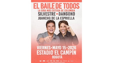 El concierto de Juancho De la Espriella y Silvestre Dangond en el estadio El Campín está programado para el 15 de mayo de 2026.
