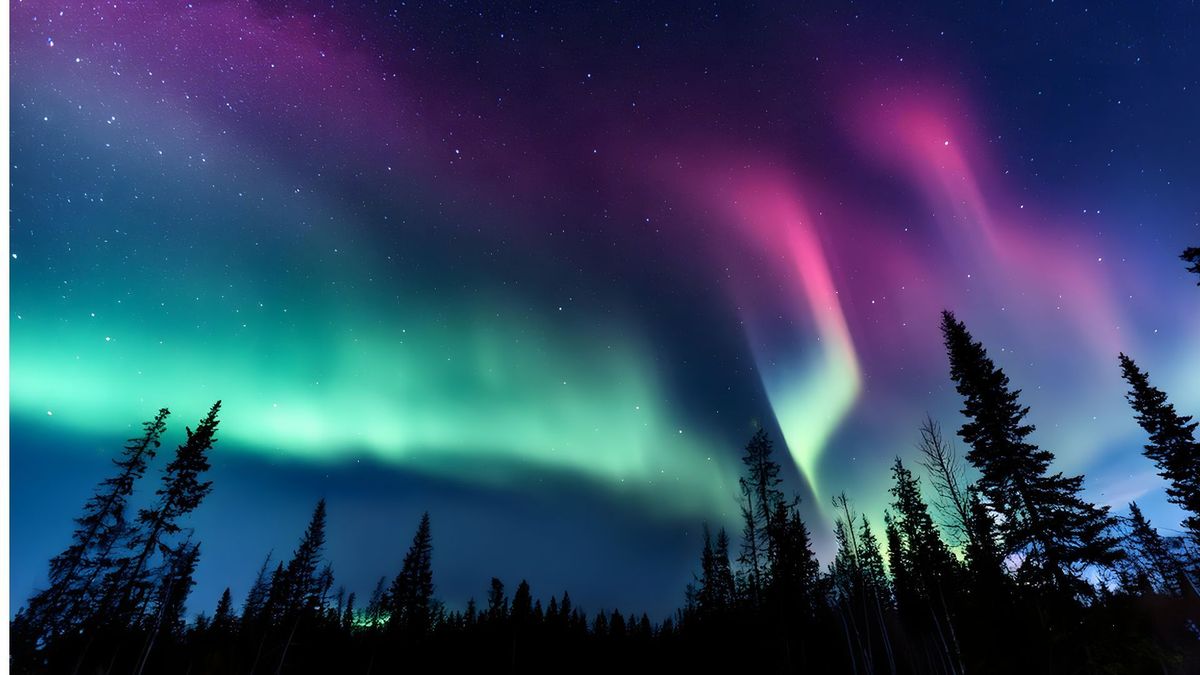 Las auroras boreales son provocadas por el choque de ondas electromagnéticas con la atmósfera de la Tierra.