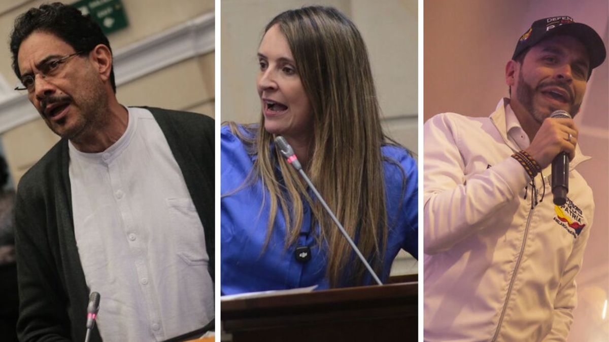 Iván Cepeda, Paloma Valencia y Abelardo de la Espriella