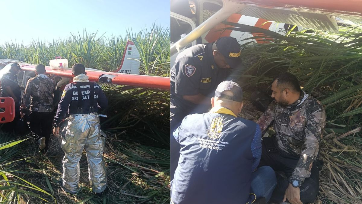 Accidente avioneta cañaduzal, Valle del Cauca.