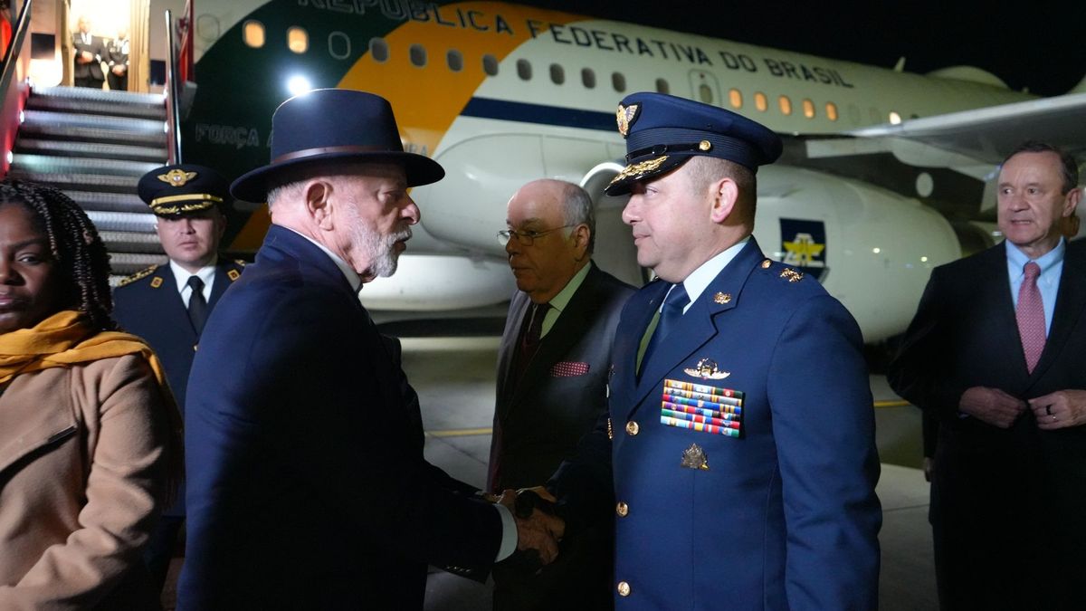 Bienvenida al presidente de Brasil, Luiz Inácio Lula da Silva