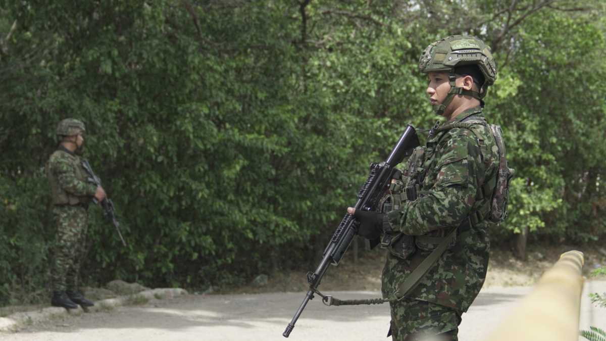 Soldados del Ejército Nacional.