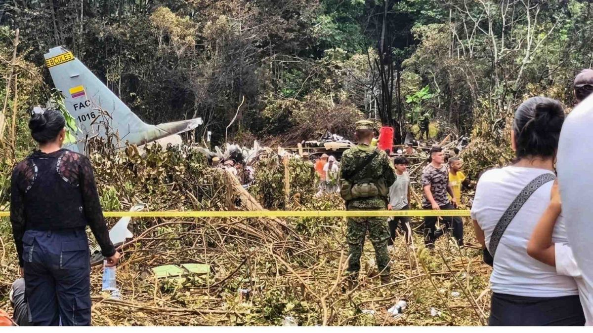 Avión Hércules de la FAC.